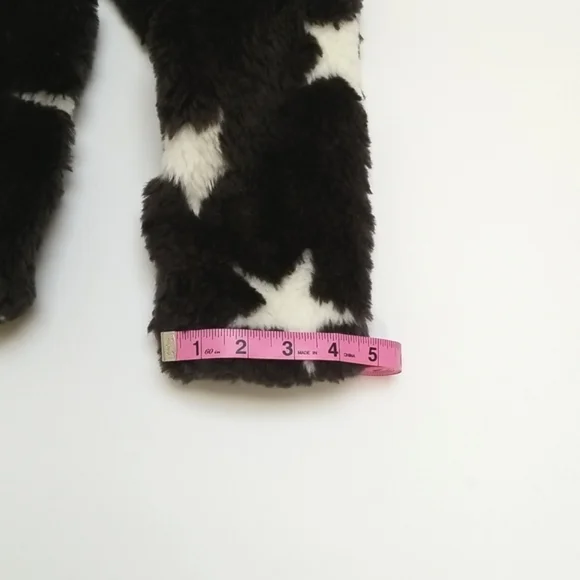 🪷4/$20🪷 Macy's Kids Epic Threads Girls Black Faux Fur White Star … - Picture 16 of 17